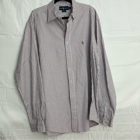 Ralph Lauren Polo Mens Yarmouth 16 1/2 34/35 Button Down Long Sleeve Shirt White - Picture 1 of 3